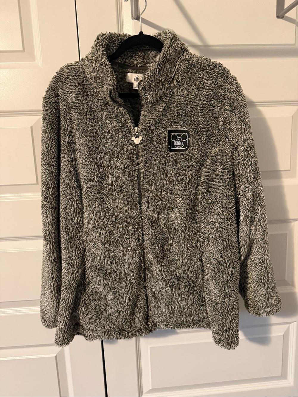 Disney Gray Plush Full-Zip Women’s Jacket